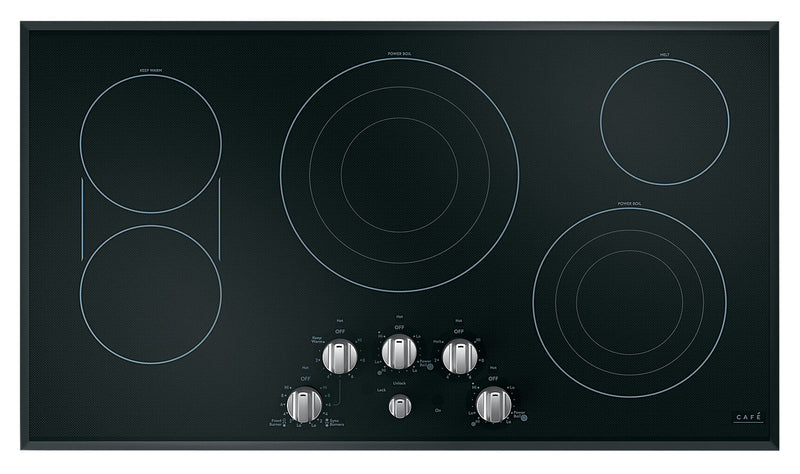 Café 5-Piece Electric Cooktop Stainless Steel Knobs - CXCE1HKPMSS