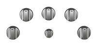 Café 5-Piece Electric Cooktop Stainless Steel Knobs - CXCE1HKPMSS