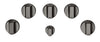 Café 5-Piece Gas Cooktop Brushed Black Knobs - CXCG1K0PMBT