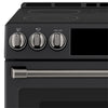 Café Electric Range Brushed Black Knobs and Handles Set - CXFCEHKPMBT - Accessory Kit in Brushed Black