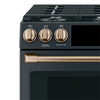 Café Gas Range Brushed Bronze Knobs and Handles Set - CXFCGHKPMBZ - Accessory Kit in Brushed Bronze