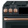 Café Gas Range Brushed Copper Knobs and Handles Set - CXFCGHKPMCU - Accessory Kit in Brushed Copper