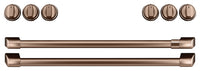 Café Gas Range Brushed Copper Knobs and Handles Set - CXFCGHKPMCU