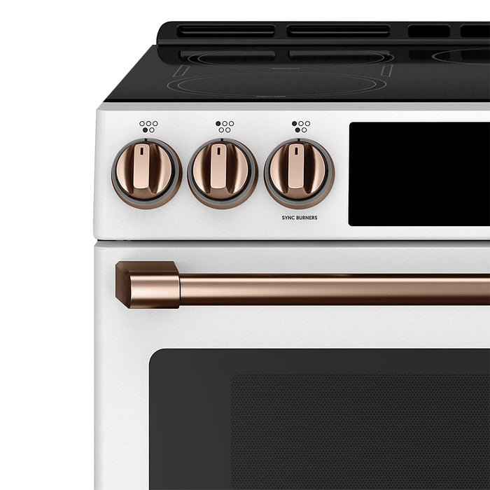 Café Induction Range Brushed Copper Knobs and Handles Set - CXFCHHKPMCU