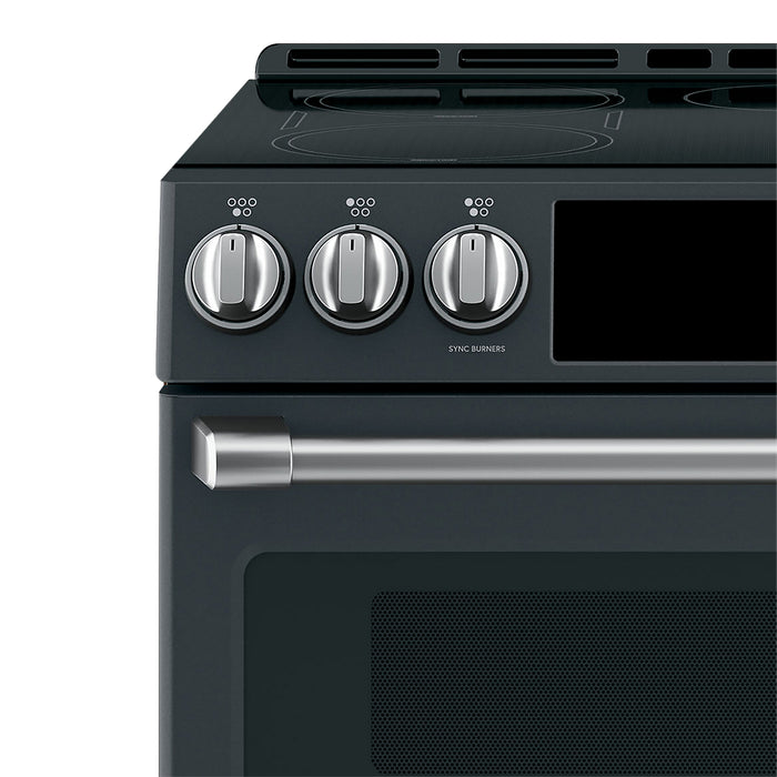 Café Induction Range Brushed Stainless Steel Knobs and Handles Set - CXFCHHKPMSS