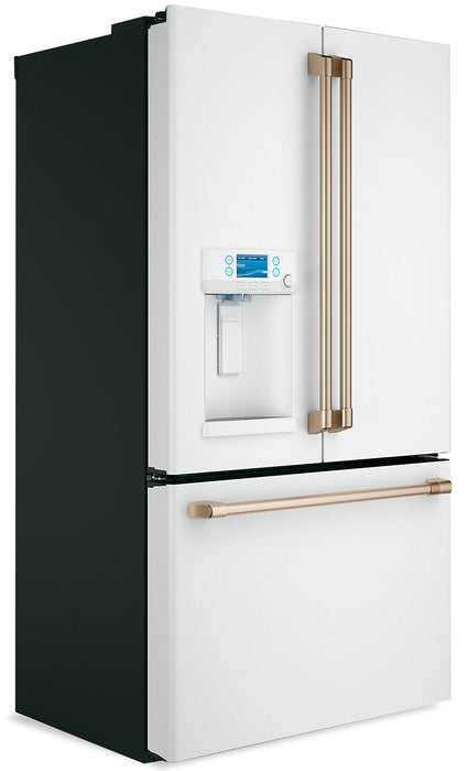 Cafe 36\" 22.2 Cu. Ft. French-Door Refrigerator - Matte White - CYE22TP4MW2