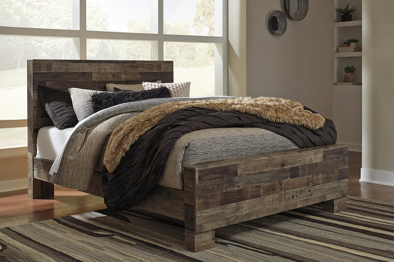 Derekson Panel Headboard, Grey - Queen Size