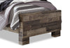 Derekson Twin Bed - {Rustic}, {Contemporary} style Bed in Grey {Engineered Wood}, {Medium Density Fibreboard (MDF)}