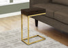 Emery Chairside Table with Drawer - Cappuccino and Gold