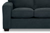 Fiona Chenille Loveseat - Navy - {Contemporary} style Loveseat in Navy {Alder}, {Oriented Strand Board (OSB)}, {Pine}