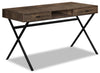 Flynn Reclaimed Wood-Look Desk - Brown
