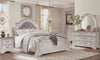 Grace 6-Piece King Bedroom Package –Antique White - {Country} style Bedroom Package in Antique White {Poplar}