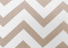 Dark Taupe Chevron with Chrome Metal Accent Chair