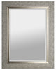 Designer Silver Beveled Mirror - 27" x 35"