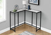 White Marble-look Black Console Table