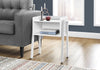 White White Metal Side Table