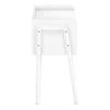 White White Metal Side Table