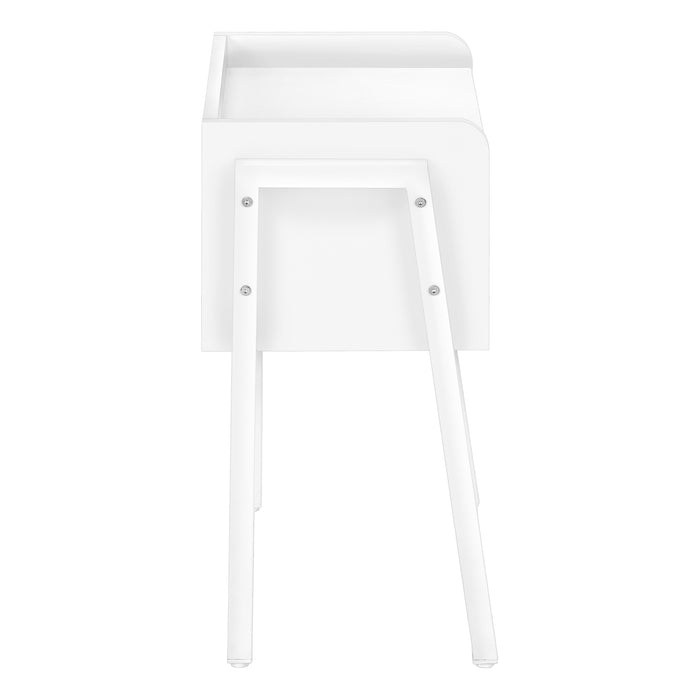 White White Metal Side Table