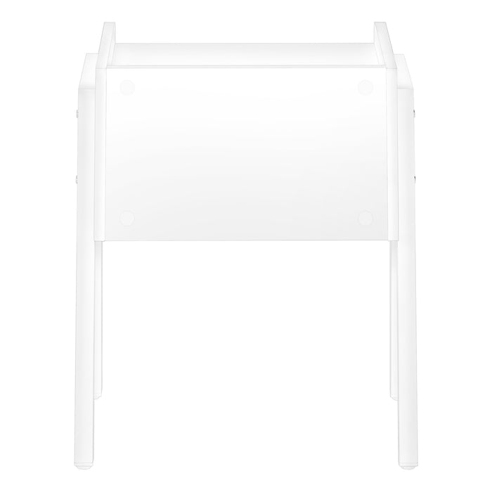 White White Metal Side Table