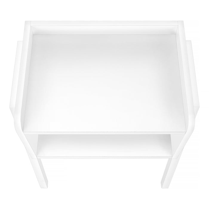 White White Metal Side Table