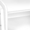White White Metal Side Table