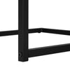 Espresso Black Metal Side Table