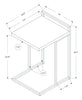 Espresso Black Metal Side Table