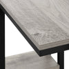 Grey black Metal Side Table