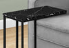 Black Marble-look Side Table