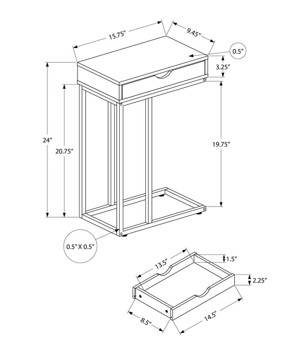 Natural White Side Table