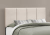 Queen Size Beige Linen-look Bed