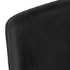 Curved Backrest Black Leather-look  Black Office Chair