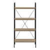 Dark Taupe Black Metal Bookcase