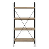 Dark Taupe Black Metal Bookcase
