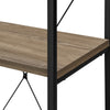 Dark Taupe Black Metal Bookcase