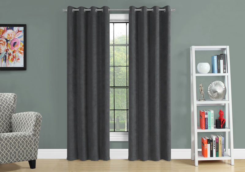 Grey Darkening 2-Piece Curtain Panel - 54\" x 95\"
