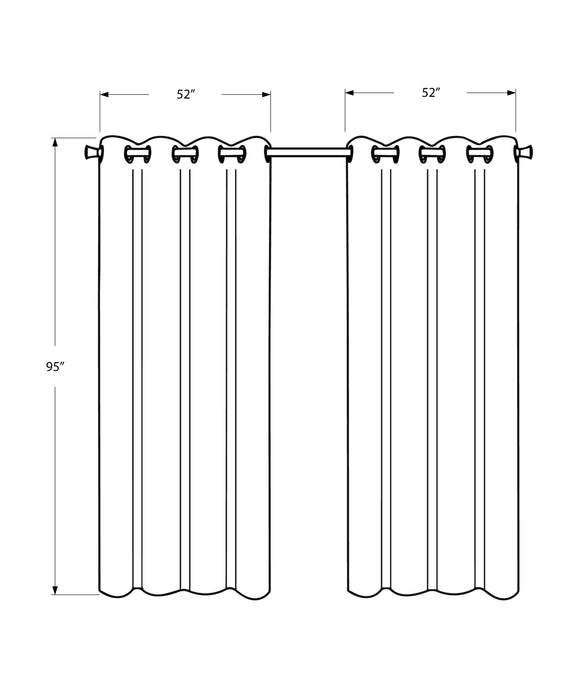 Ivory Darkening 2-Piece Curtain Panel - 52\" x 95\"