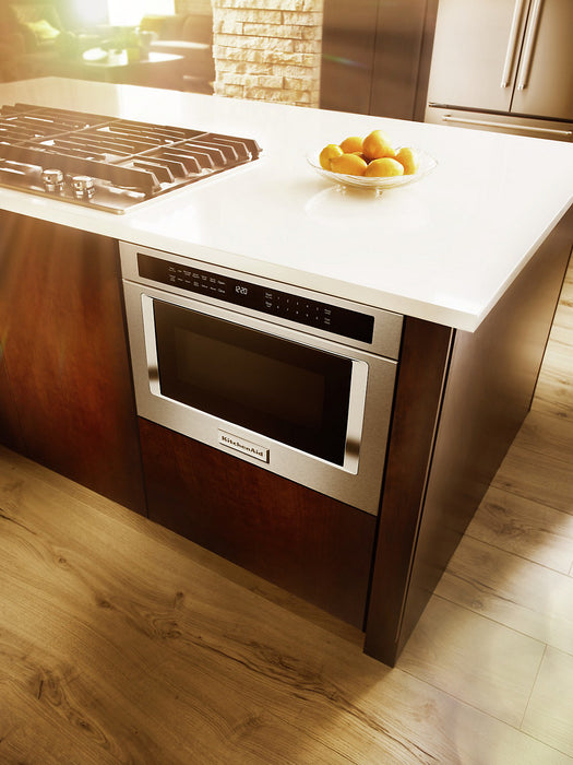KitchenAid 1.2 Cu. Ft. Built-In Microwave with 950 Watts Cooking - Stainless Steel - KMBD104GSS
