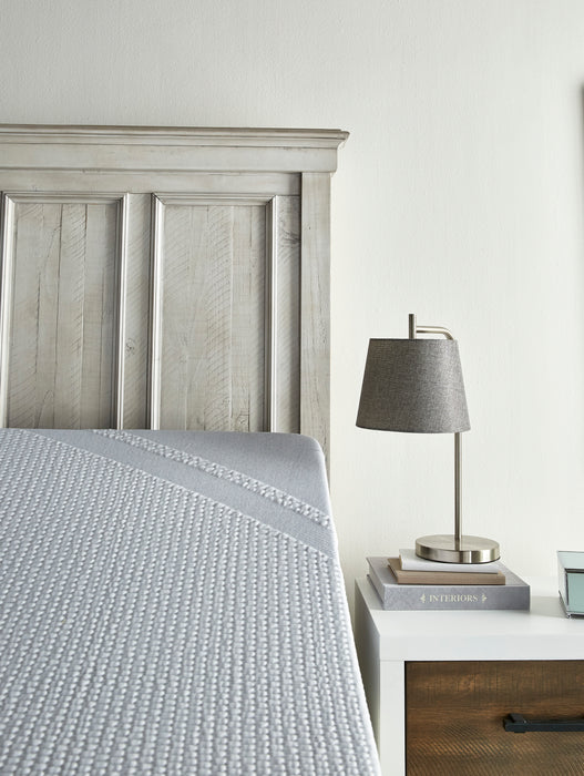 Kaitlyn 20\" Curved Brushed Steel Table Lamp