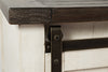 Madison Barn Door Coffee Table – White - {Rustic}, {Modern}, {Contemporary} style Coffee Table in White {Reclaimed Wood}