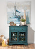 Marseille Accent Cabinet – Blue - Country style Accent Cabinet in Blue Acacia Solids and Veneers