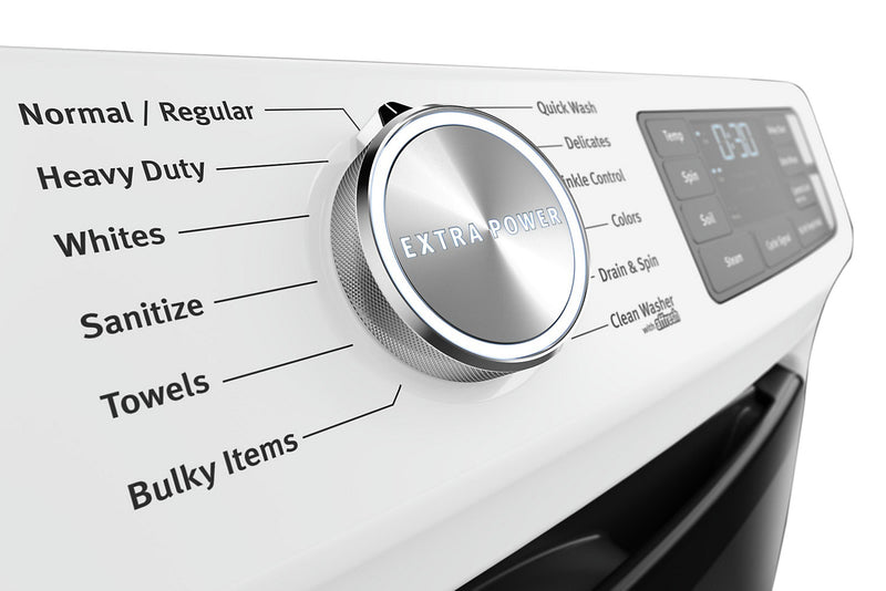 Maytag Front-Load 5.8 Cu. Ft. Smart Washer with Extra Power and 7.3 Cu. Ft. Electric Smart Dryer – White
