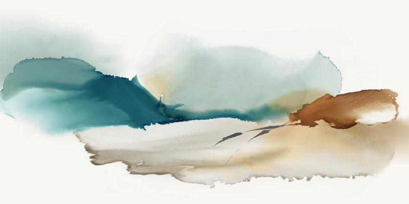 \"Inky Blue Mountains\" Giant Art 72x36 Wall Art