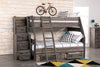 Piper Stairway Chest - {Rustic} style Chest in Driftwood grey {Pine}
