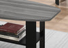 Rosario 3-Piece Coffee and Two End Tables Package - Grey and Black