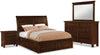 Sonoma 6-Piece Queen Storage Bedroom Set - Dark Brown - Rustic style Bedroom Package in Dark Brown