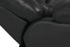 Toreno Genuine Leather Power Recliner - Black - {Contemporary} style Chair in Black {Plywood}, {Solid Woods}