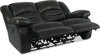 Toreno Genuine Leather Power Reclining Loveseat - Black - {Contemporary} style Loveseat in Black {Plywood}, {Solid Woods}