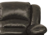 Toreno Genuine Leather Recliner - Grey - {Contemporary} style Chair in Grey {Plywood}, {Solid Woods}