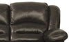 Toreno Genuine Leather Reclining Loveseat - Grey - {Contemporary} style Loveseat in Grey {Plywood}, {Solid Woods}